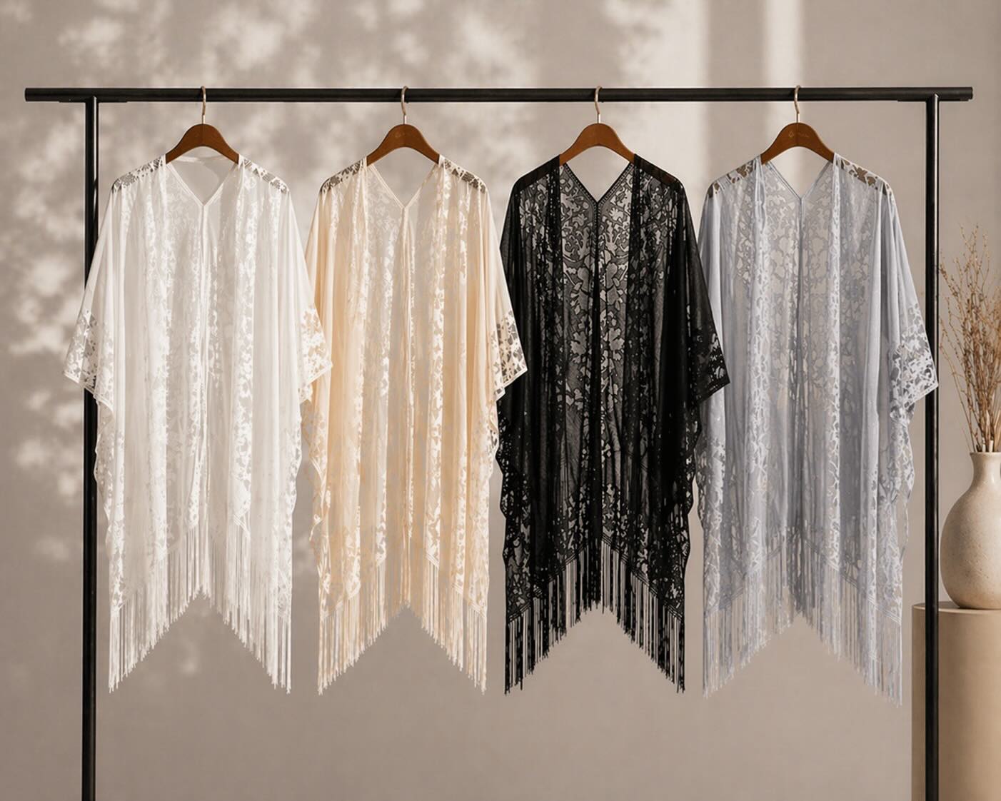 Ophelia in white, black and grey